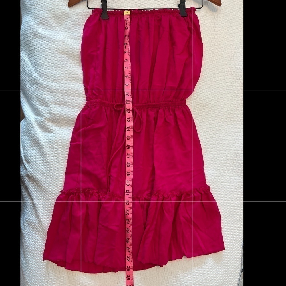 Juniper Blu Hot Pink Strapless Dress NWT Size S - Picture 7 of 10